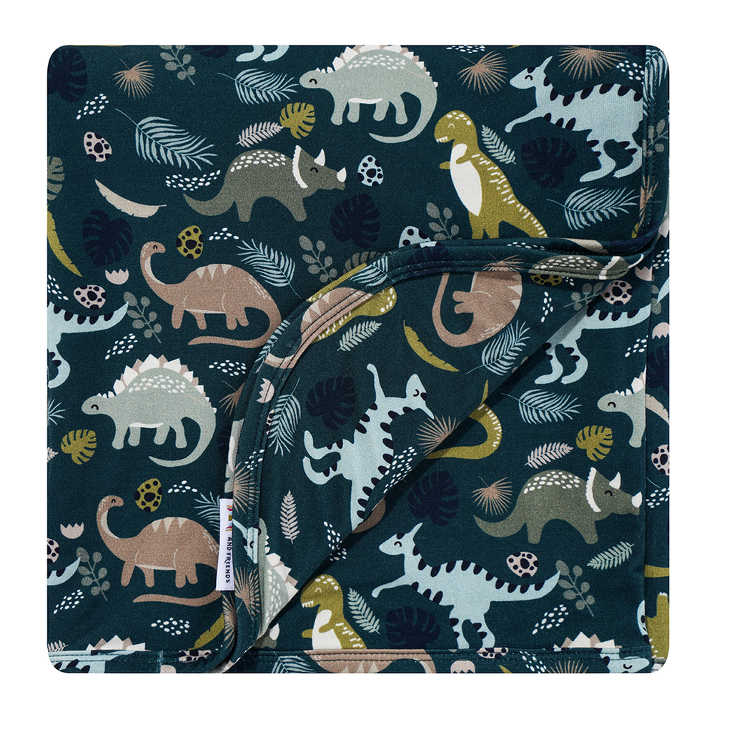 Dinosaur Bamboo Blanket