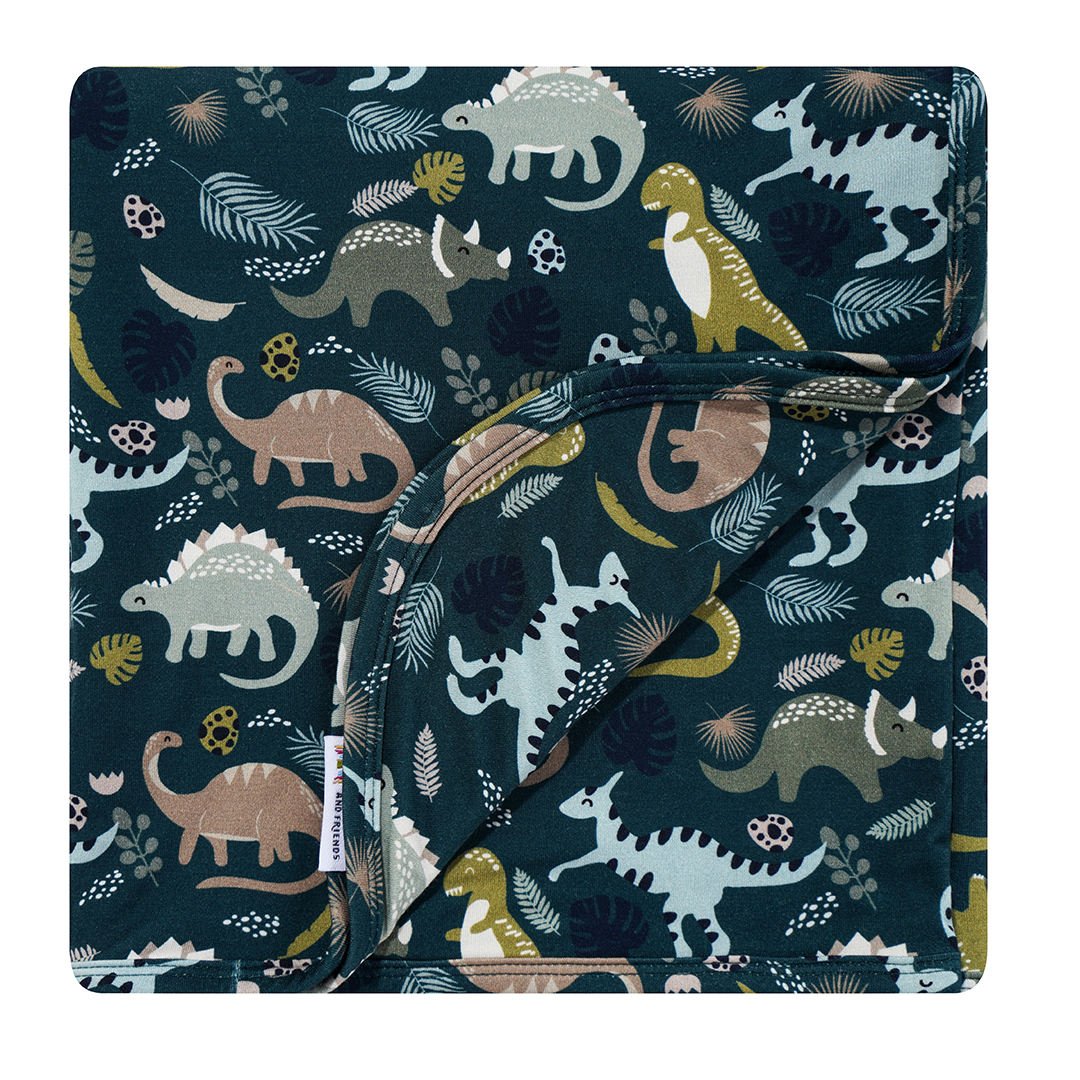 Dinosaur Bamboo Blanket